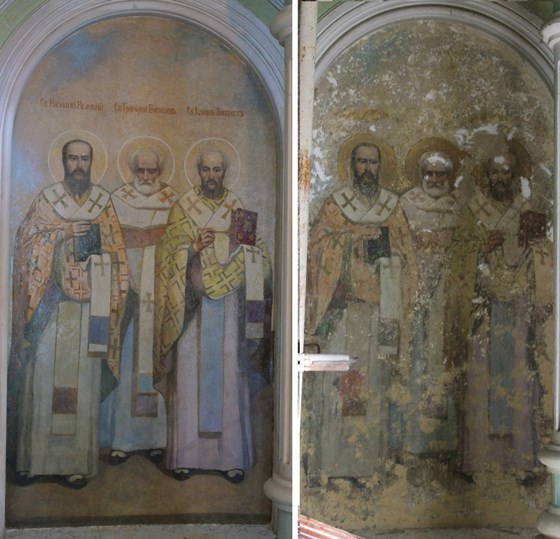 Графика и монументалка: монументальная реставрация