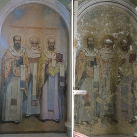 Графика и монументалка: монументальная реставрация