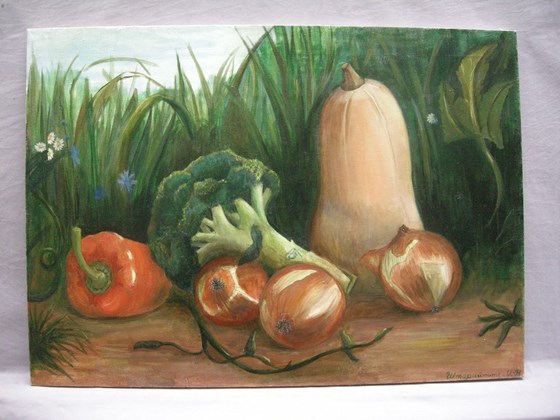 Графика и монументалка: Натюрморт  осенний